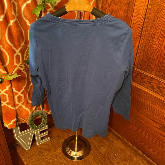 TALBOT’S Keyhole Long Sleeve Top - Picture 6 of 6